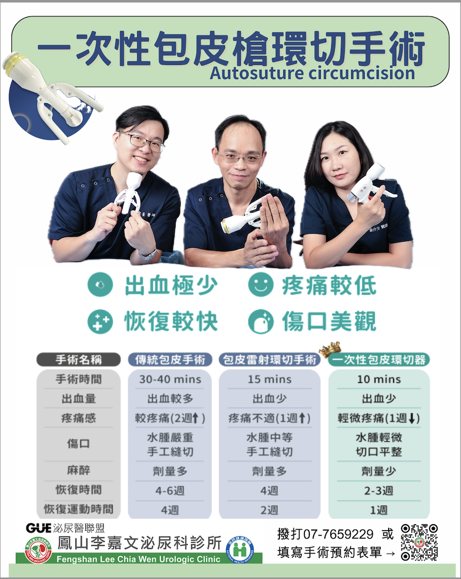 包皮環切手術-雷射包皮環切及一次性包皮槍的第2張圖片